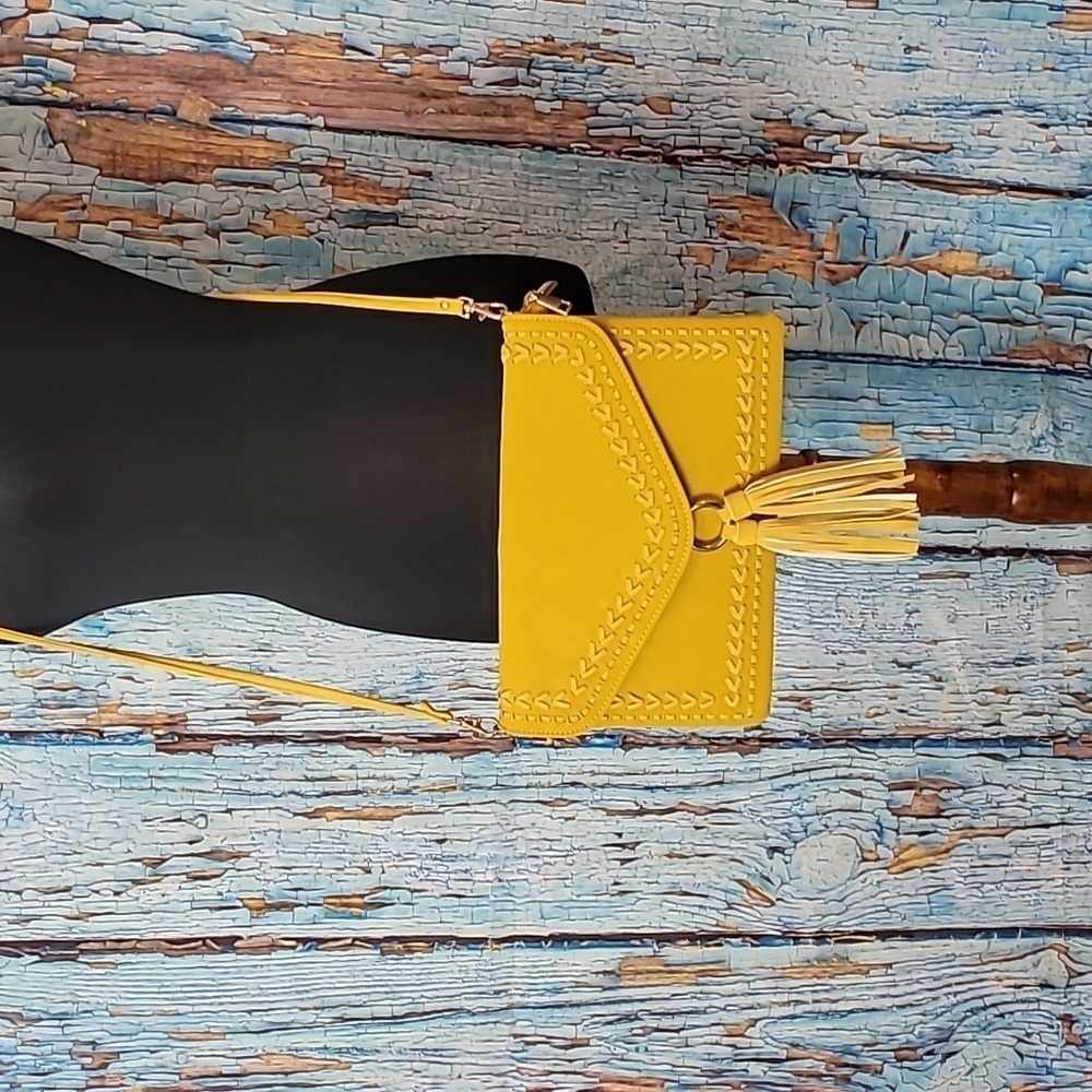 Boho Yellow Crossbody Purse - Picture 6 of 14